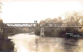 Bridge Over Black River Withee Wisconsin 1910s RPPC Real Photo postcard - £8.10 GBP