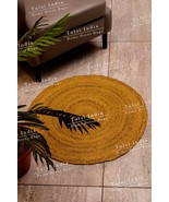 Natural Handwoven Round Jute Rug, Round Boho Rug, Large Round Rug, Braid... - $107.58 CAD
