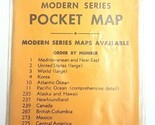 NOS Sealed Vtg 1950s Cram&#39;s Modern Series Pocket Map Russia USSR in Euro... - $14.22