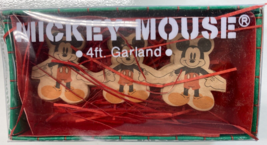 Vintage Kurt Adler Disney Mickey Mouse Paper Garland 4 ft - £10.19 GBP