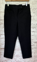 WHBM White House Black Market The Slim Crop Ankle Black Pant Size 2 Cuffed - £41.66 GBP