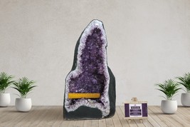25” Tall Deep Purple Amethyst Cathedral Geode 12” Wide Mined In Brazil(58.20Kg) - £5,175.52 GBP
