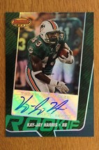 Kay-Jay Harris #147 Auto 2005 Topps Bowmans Best Rookie 320/599 Miami Dolphins - £11.60 GBP