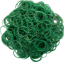 Rubber Bands 500Pcs Green 1Inch Small Rubber Bands 2.5Cm Rubber Band for Office - £10.12 GBP