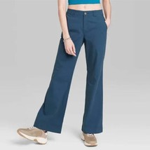 Wild Fable Low Rise Flare Blue Chino Khaki Plus Size Pants 18 NEW - $26.00