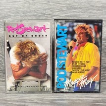 Rod Stewart Cassette Tape Lot of 2 Out of Order &amp; Maggie May 1980s Vintage 80s - £6.98 GBP