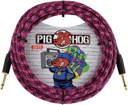 Pig Hog - PCH20GPK - 1/4&quot; M to 1/4&quot; M Instrument Cable - Pink Graffiti -... - $664.64 MXN
