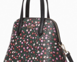 NWB Kate Spade Schuyler Medium Dome Satchel Black Floral K9408 $349 Gift... - £98.12 GBP