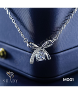 [M001] Luxury 925 Silver Moissanite Necklace | GRA Certified | Rhodium F... - $110.00