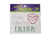 Dritz Iron-On Rhinestuds Applique - New - Kiss Me I&#39;m Irish - $0.99