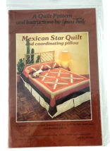 Yours Truly PATTERN Mexican  Star Quilt and Pillow Queen and King Size - $19.26