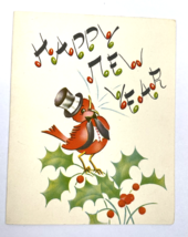 Vintage Happy New Year Greeting Card Unused Bird MCM A-Meri-Card USA - $20.00