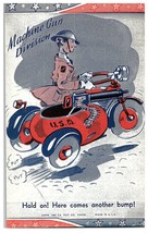 Machine Gun Division Exhibit Supply Co Chicago Military Patriotic Comic Postcard - £12.42 GBP