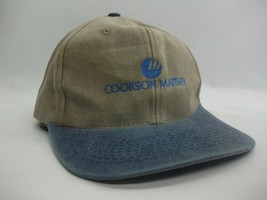 Cookson Matthey Hat Gray Blue Strapback Baseball Cap - £15.97 GBP