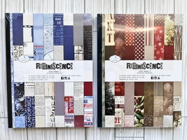 Reminiscence Books 7 &amp; 8  Patterned Card Stock BUNDLE. Elizabeth Craft D... - £50.22 GBP