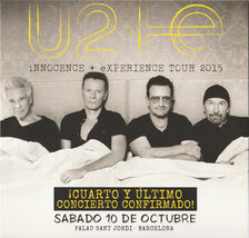 U2 - Live Palau Sant Jordi, Barcelona, Spain, 2015 CD - $69.99