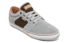Mens Etnies Barge LS Skateboarding Shoes NIB Slate Grey Tan Orange - £39.64 GBP