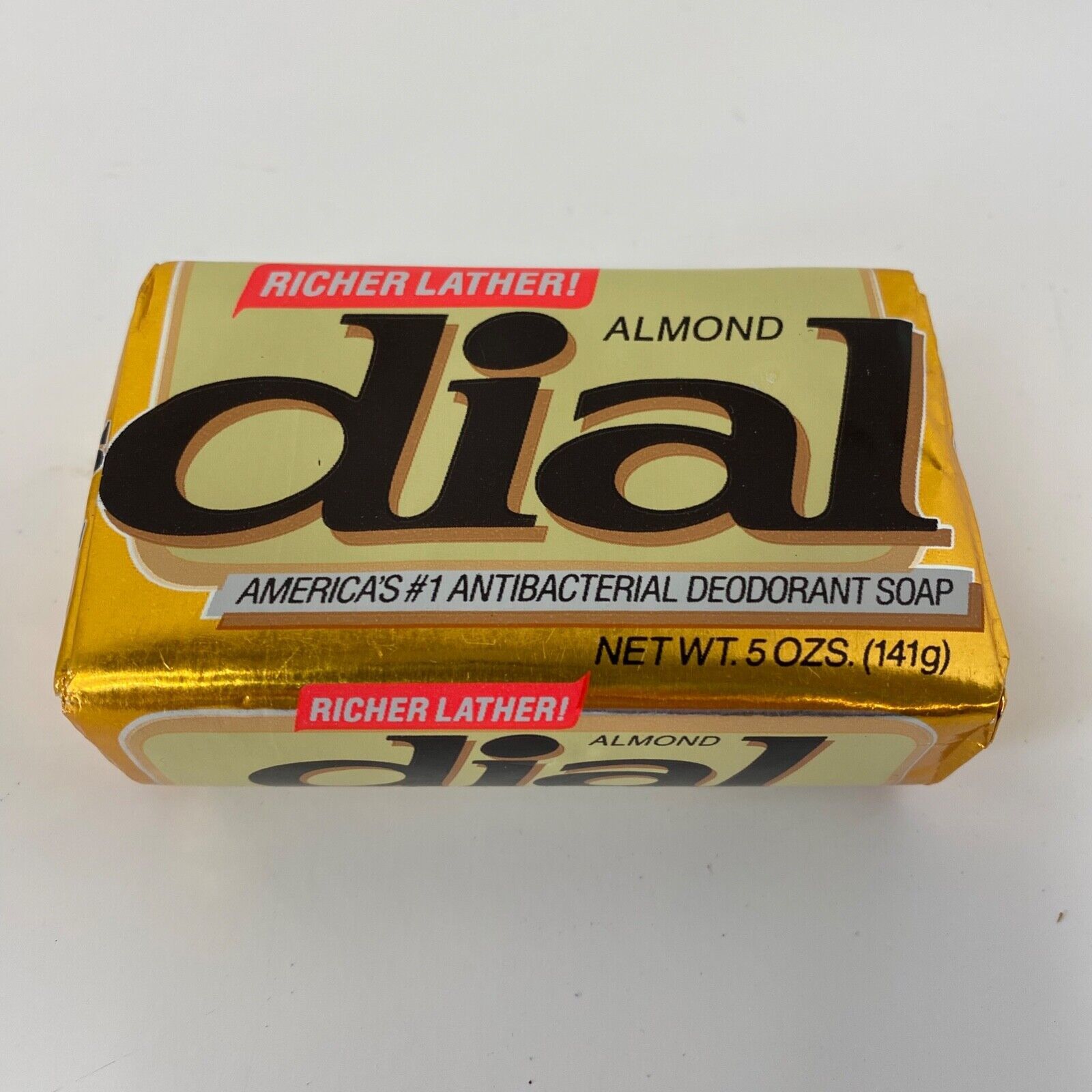 Vintage DIAL Almond Richer Lather Deodorant Soap 1980s Prop TV Movie 80s - $12.23