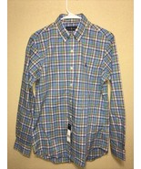 Ralph Lauren Button Up Shirt PLAYED BLUE MULTI SZ S NEW - £32.34 GBP