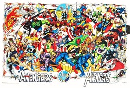 Marvel Comics 20 x 30 Reproduction &quot;AVENGERS 30th Anniversary Poster&quot; - £34.78 GBP