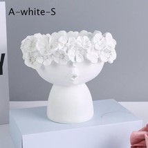 Resin Vase Home Decor Planter Pot Head Sculpture Storage Box Pen Holder Creative - £39.38 GBP