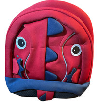 NWT Yisibo Kids Red Shark Backpack W Safety Leash Children Toddler Backpack 10” - £50.60 GBP