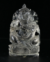 Spiritual Natural Smoky Quartz 1605 Carats Lord Krishna Gemstone Statue ... - £336.40 GBP