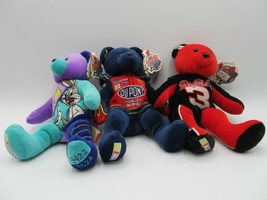 NASCAR Plush Toys Speed Bears Silly Slammers M&amp;M Coca Cola Racing Lot of 8 - £34.65 GBP