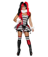 Court Jester Cutie  3pc Harley Inspired Cosplay  Women&#39;s Halloween Costume - $130.00