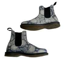 Dr. Martens Flora Faux Snake Print Chelsea Ankle Leather Boots Womens Si... - £69.91 GBP