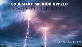 50 X Voodoo Make Me Rich Rituals Full Moon Extreme - £54.29 GBP
