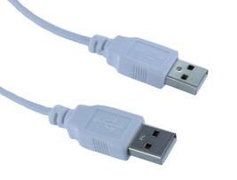 6Ft 6Feet Usb2.0 Type A Male To Type A Male Cable Cord White Buy 2 Get 1 Free - £8.77 GBP