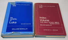 The Daily Study Bible Series Gospel of Luke &amp; Index Volume Lot Barclay VTG 70s - £9.73 GBP