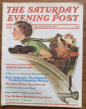 Saturday Evening Post Nov 1976 Automobile Issue Norman Rockwell Jack Anderson - £7.85 GBP