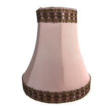Vintage 1950s French Chic Pink Satin Fabric 4.5&quot; Boudoir Lampshade, Clip-On - €17,22 EUR