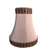 Vintage 1950s French Chic Pink Satin Fabric 4.5&quot; Boudoir Lampshade, Clip-On - €17,14 EUR