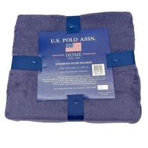 U.S. Polo Assn Luxurious Plush Blanket 60x90 inches New - £19.42 GBP