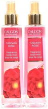 2 Bottles Calgon Take Me Away 8 Oz Tuscany Rose Luxurious Fragrance Body Mist - £31.33 GBP