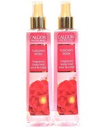 2 Bottles Calgon Take Me Away 8 Oz Tuscany Rose Luxurious Fragrance Body... - £31.28 GBP