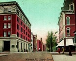 Liberty Street View Warren Pennsylvania PA 1909 DB Postcard - $9.76