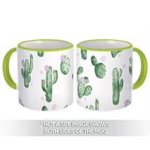 Cactus Flower : Gift Mug Pattern Cute Decor Trend Summer - £12.78 GBP