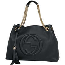 Gucci Soho Chain Shoulder Bag Tote Bag Fringe - £2,102.92 GBP