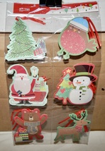 Christmas Gift Tags 12 Each 4” x 3” By Happy Homes NIB 271Z - £3.12 GBP