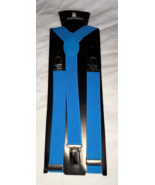 Suspenders Men Or Women Y-Shape Back Clip On Elastic Adjust Blue Color - $17.27 CAD
