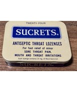 Vintage Sucrets Antiseptic Throat Lozenge Tin – Classic Blue &amp; White Col... - $19.83 CAD