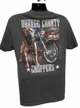 Orange County Choppers Grey Bulldog Graphic Art T-Shirt Size L - £17.05 GBP