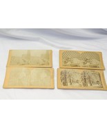 4 Stereoscope Photo Card Rome Italy Liverpool England 1881 Tuileries  Pa... - $27.04 CAD
