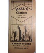 Vintage Martin Clothes Muskegon MI Notebook 1939 - £3.11 GBP