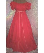 RUBY  RED CHEMISE RENAISSANCE or CIVIL WAR SOUTHERN BELLE COSTUME GOWN - $98.47 CAD