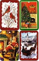 4 Winter Signs of Christmas Window/Wall Ornaments. Santa Clause, Christmas Tree  - £14.38 GBP